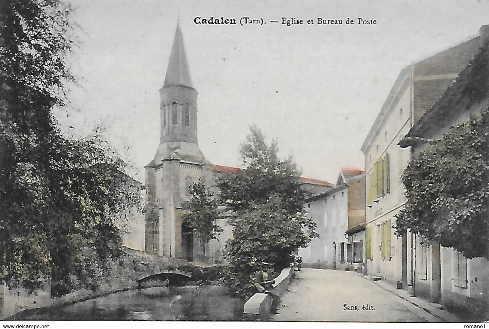 81)   CADALEN  -  Eglise Et Bureau De Poste - Cadalen