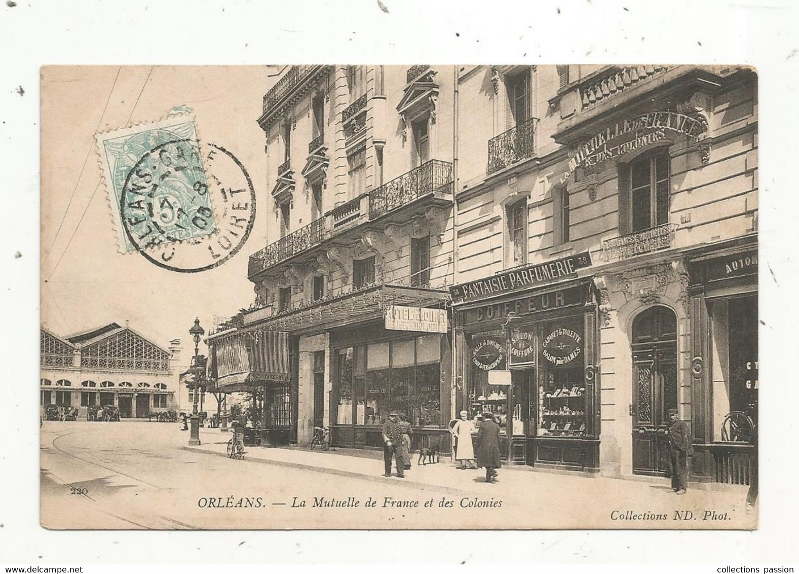 Cp , Commerce , La MUTUELLE DE FRANCE ET DES COLONIES ,45 , ORLEANS , Voyagée 1905 - Altri & Non Classificati