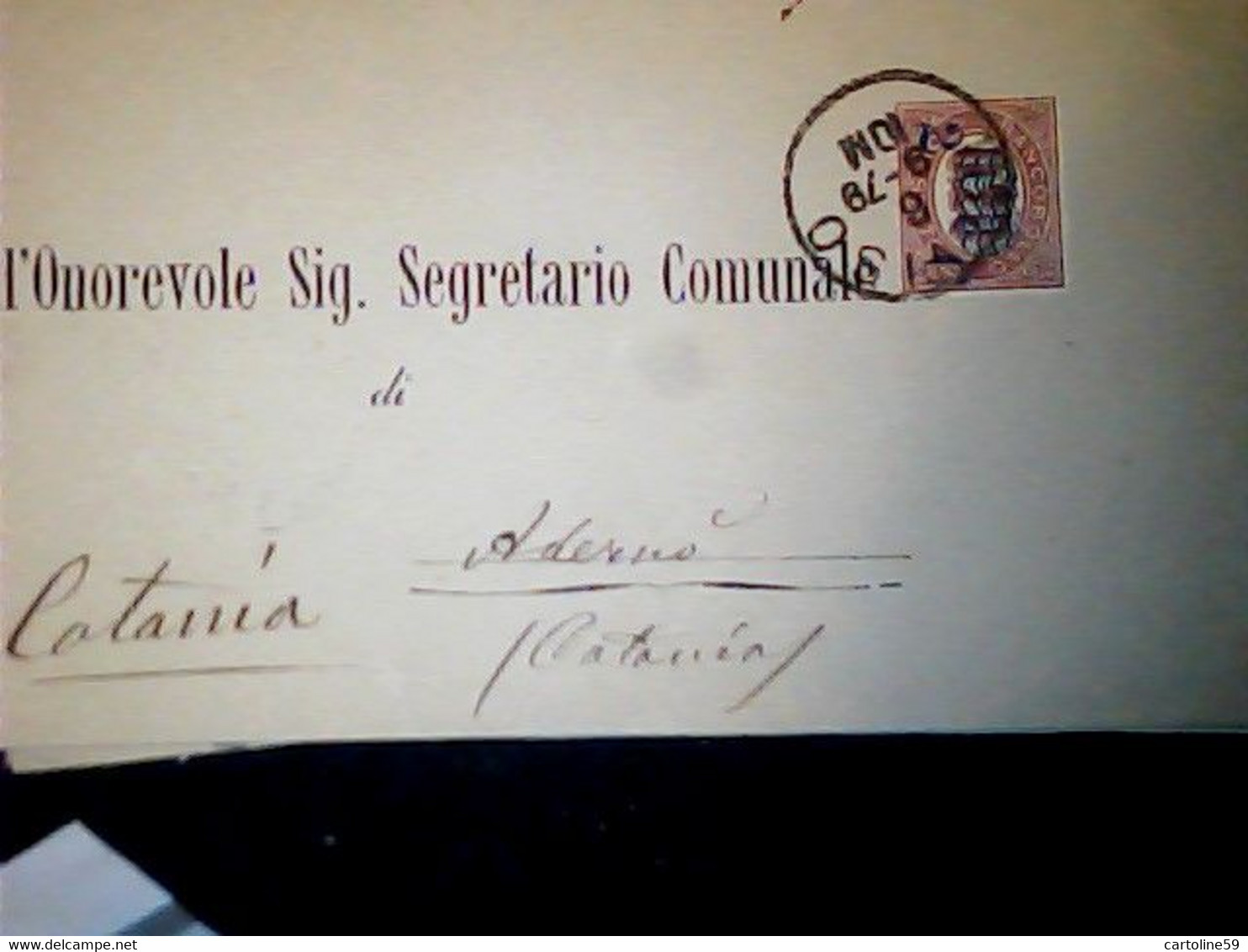 SERVIZIO CON SOPRASTAMPATO 2/0,20 SU PIEGO  DS TREVISO Via S PIETRO IN CARIANO X ADERNO 1879 IL2674 - Service