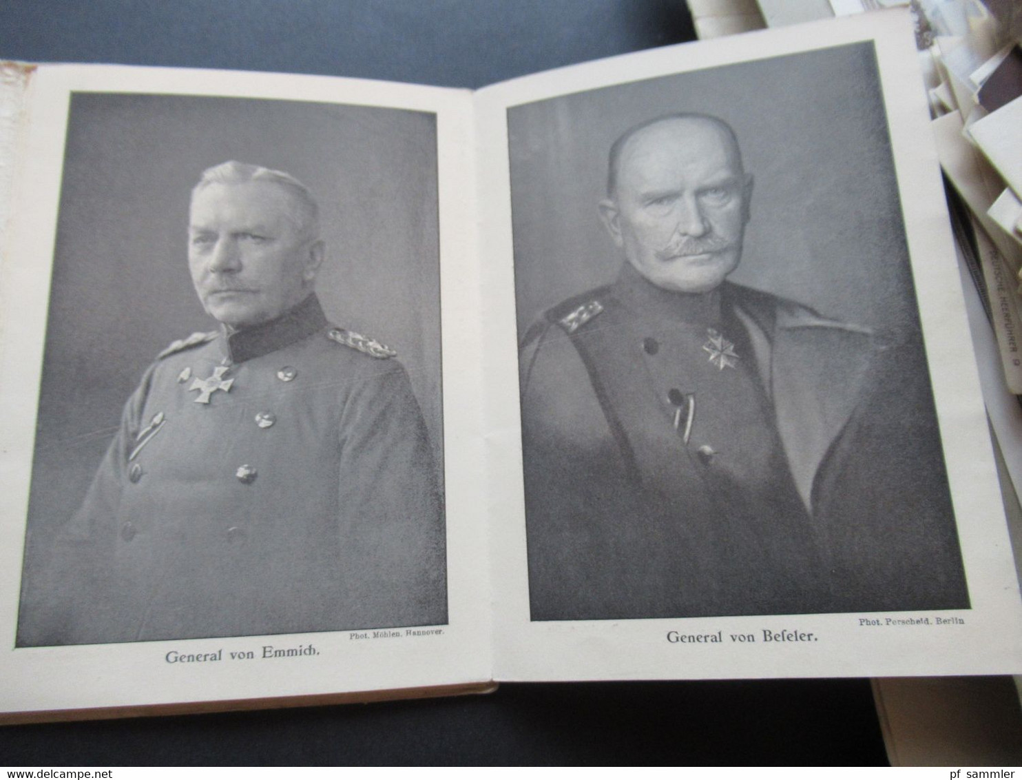 Leporello Die Führer Deutschlands und Österreich-Ungarns im Weltkriege 1914 mit 26 illustrierten Bildern / Portraits