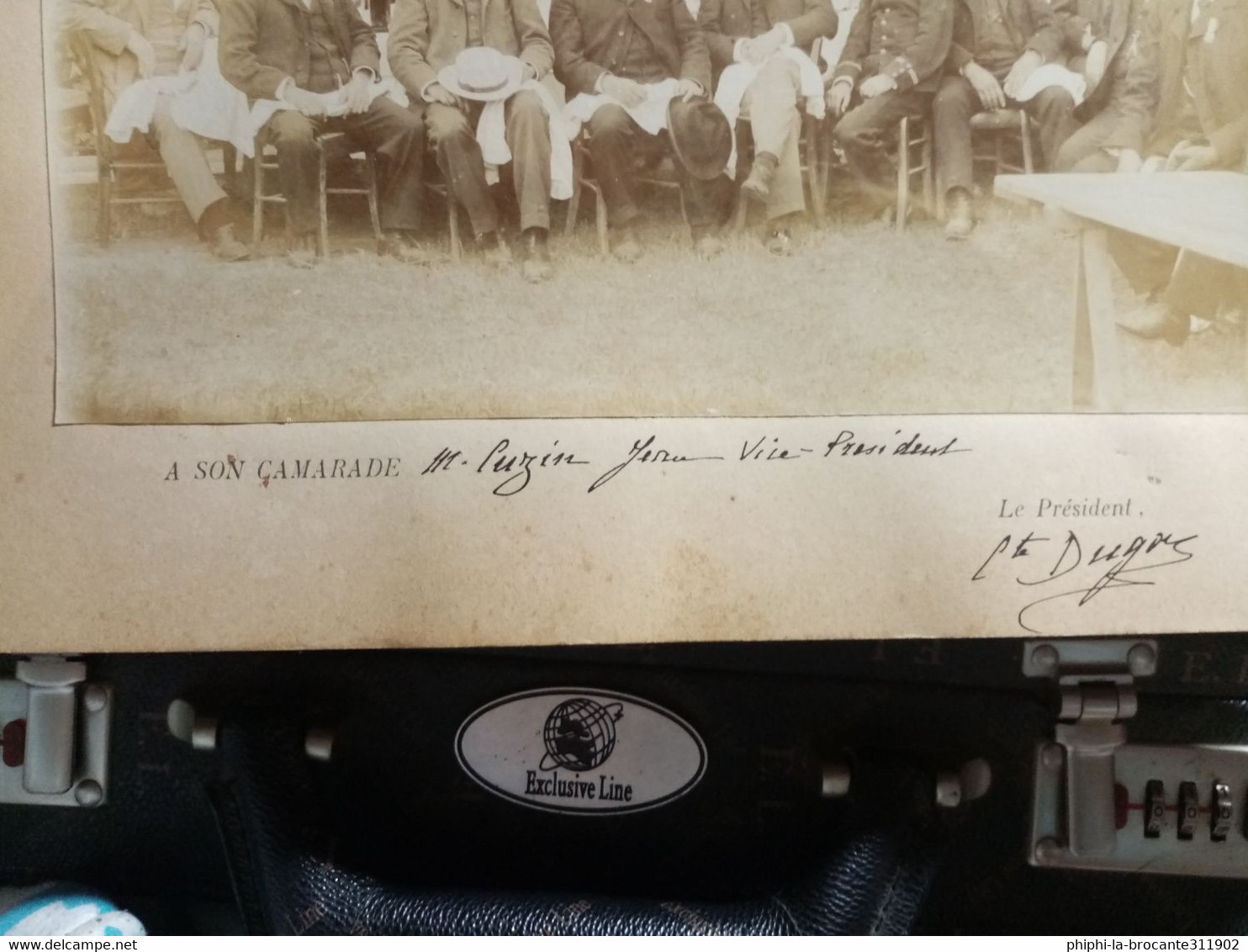 Attention PHOTO GRAND FORMAT Souvenir De La Remise Du Drapeau De La 1882e Section Des Vétérans à DIEMOZ, Le 29 Mai 1904 - Diémoz