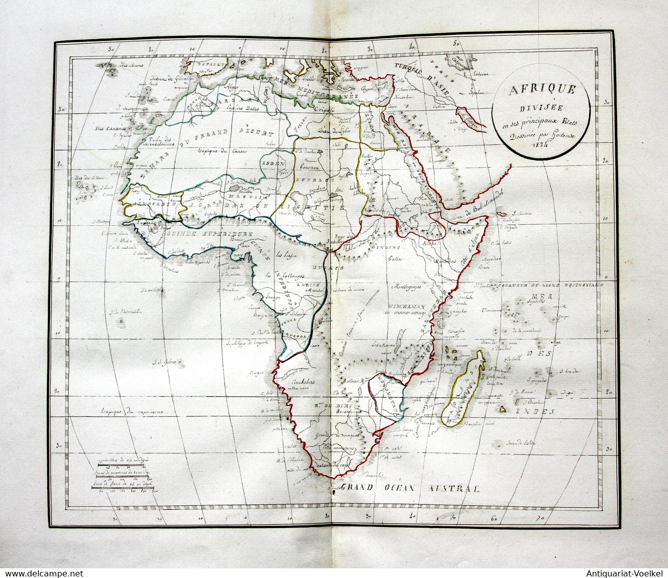 Atlas Géographique composé de 11 Cartes. Dessiné par Mlle. Hortense Crouzet eleve de lInstitution de Mlle Rou