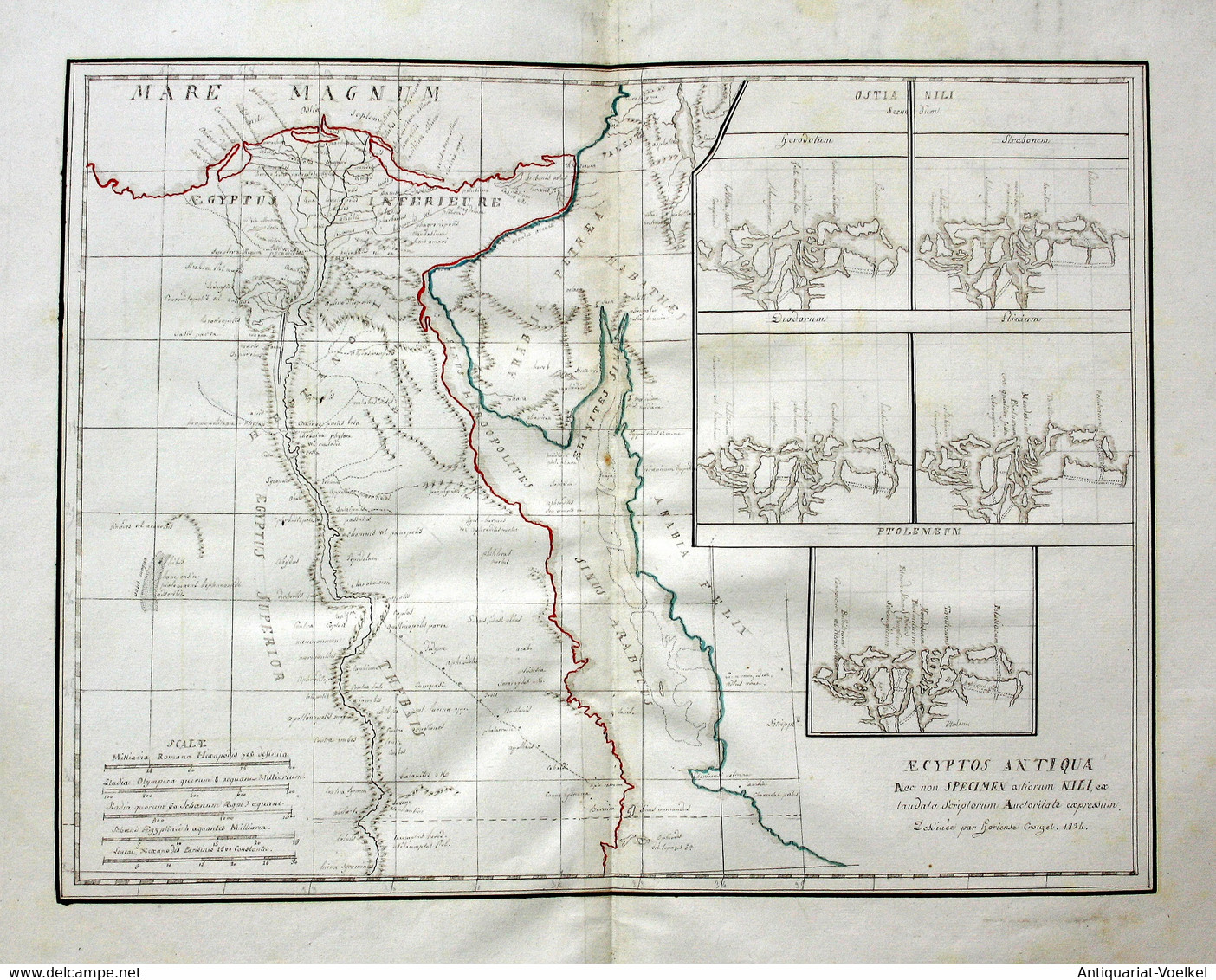 Atlas Géographique composé de 11 Cartes. Dessiné par Mlle. Hortense Crouzet eleve de lInstitution de Mlle Rou