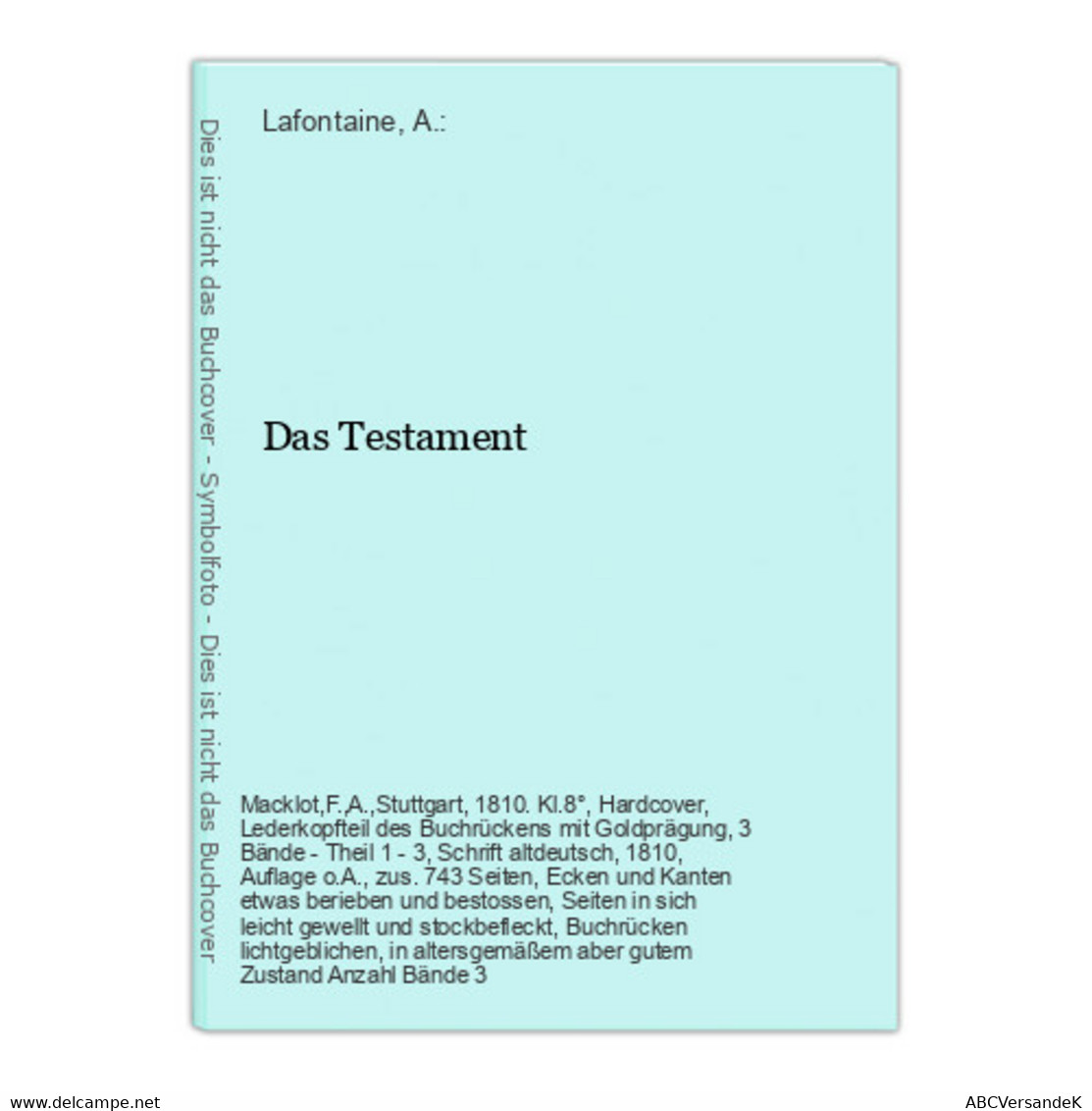 Das Testament - Autores Alemanes
