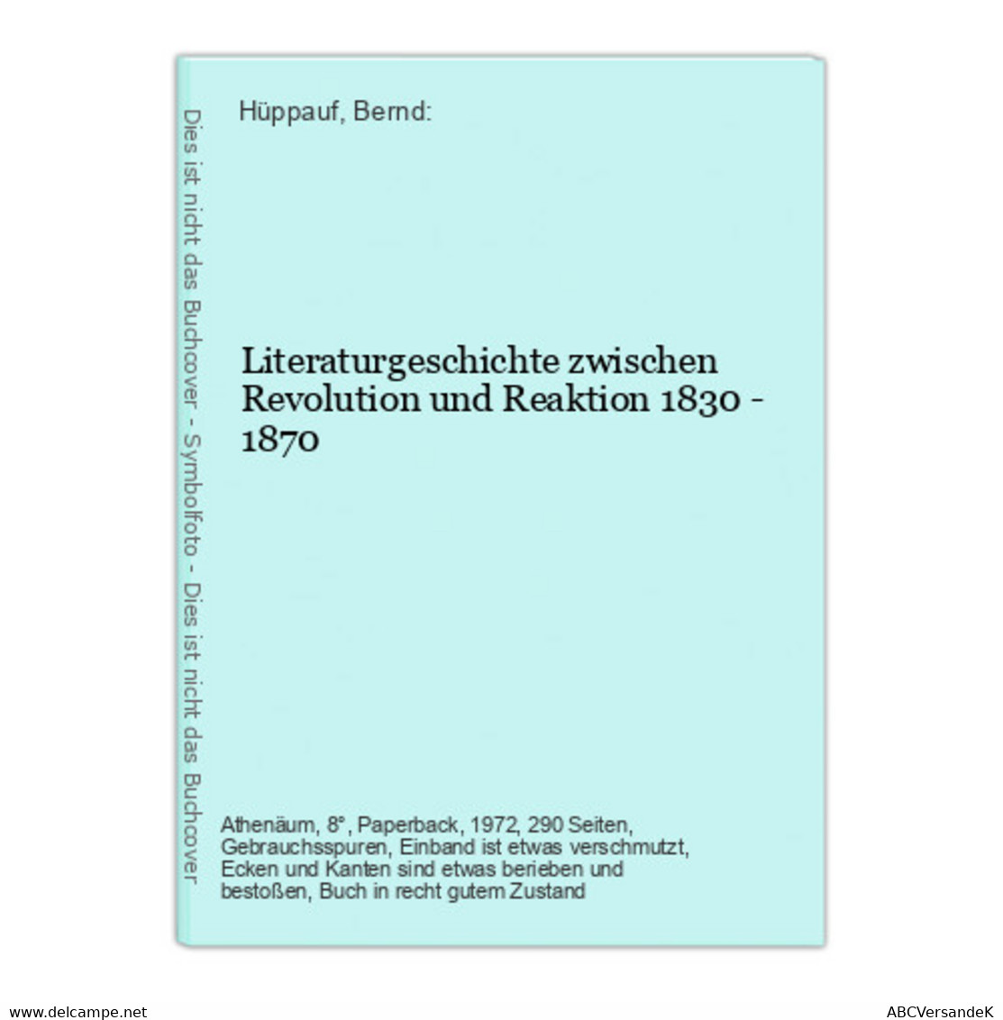 Literaturgeschichte Zwischen Revolution Und Reaktion 1830 - 1870 - Autori Tedeschi