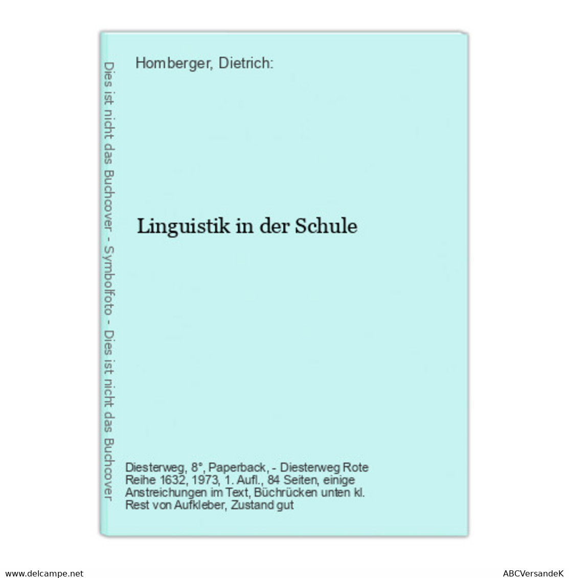 Linguistik In Der Schule - German Authors