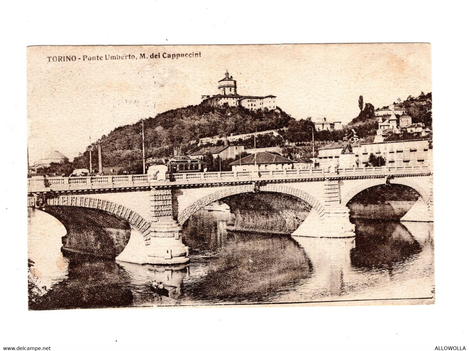 14831 " TORINO-PONTE UMBERTO-MONTE DEI CAPUCCINI " TRAMWAY-VERA FOTO-CART. POST. SPED. - Bridges