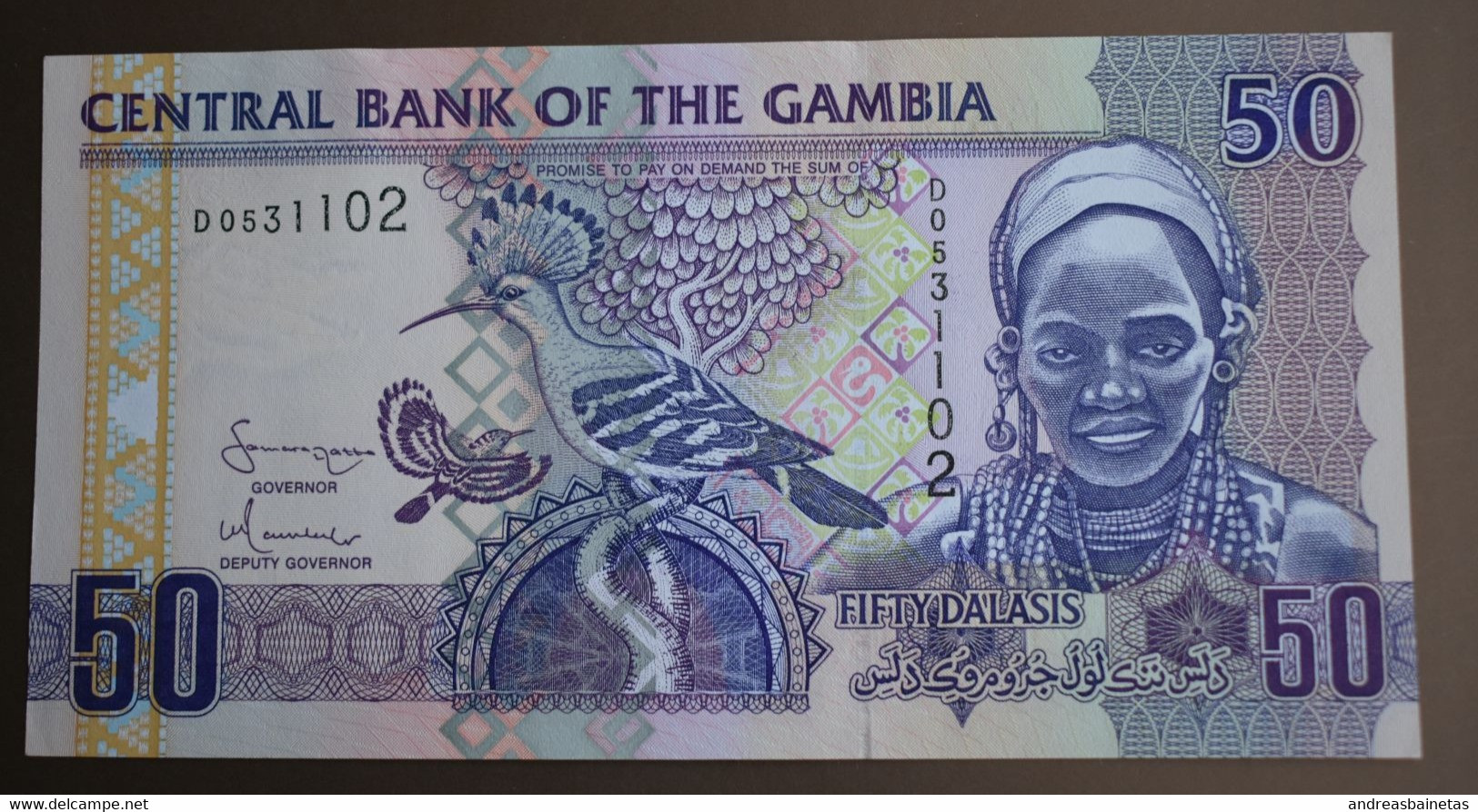GAMBIA  Banknotes 50 Dalais EF/UNC CENTRAL BANK OF THE GAMBIA - Gambie