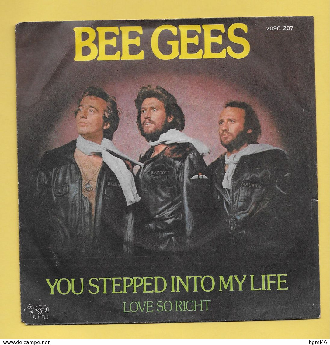 Disque Vinyle 45 Tours : BEE GEES  : YOU STEPPED INTO MY LIFE..Scan A : Voir 2 Scans - Disco, Pop