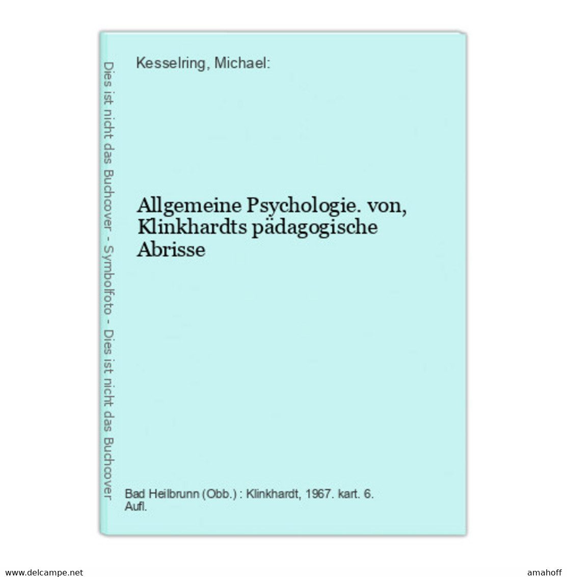 Allgemeine Psychologie. - Psicología