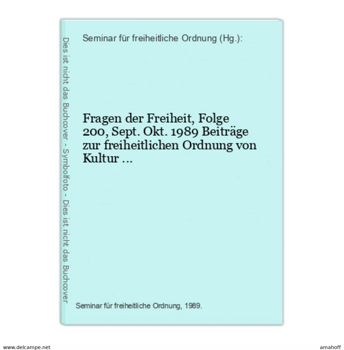 Fragen Der Freiheit, Folge 200, Sept. - Sonstige & Ohne Zuordnung