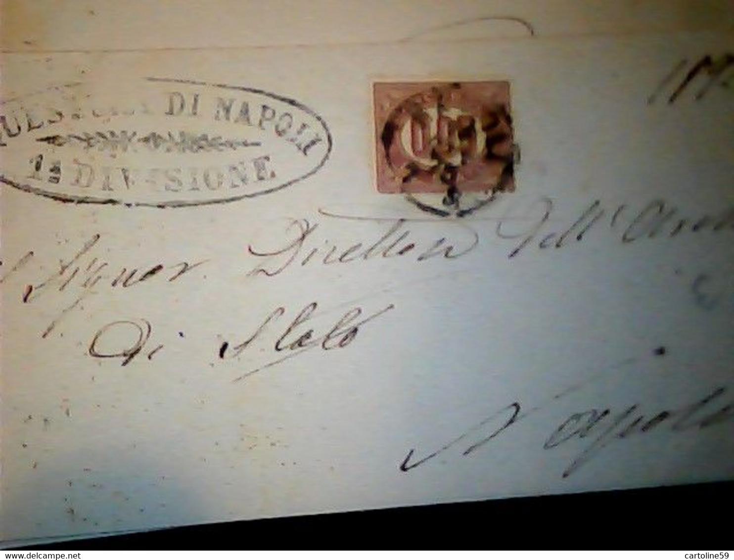 Servizio 0,05 L. Su PIEGO  QUESTURA DI NAPOLI X NA 1875 IL2683 - Dienstzegels