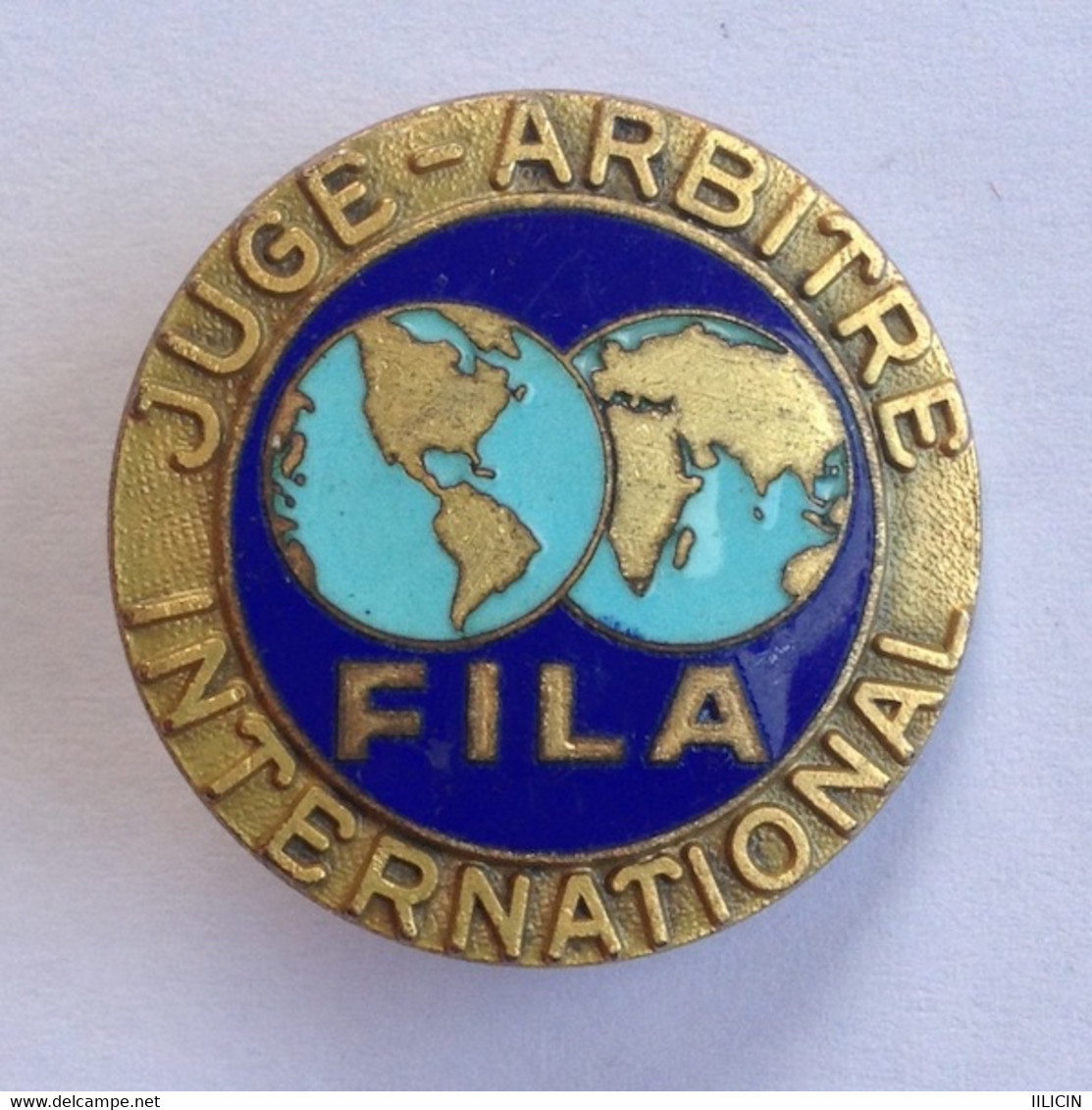 Badge Pin ZN000063 - Wrestling FILA International Judge - Lucha