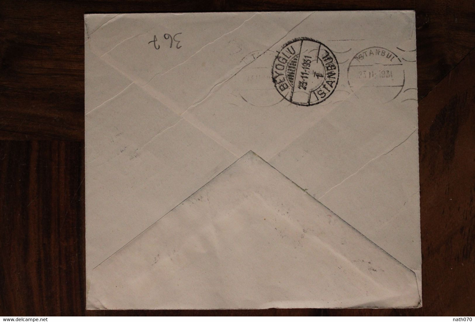 1951 Bolu Turquie Türkei Beyoglu Empire Ottoman Cover - Lettres & Documents