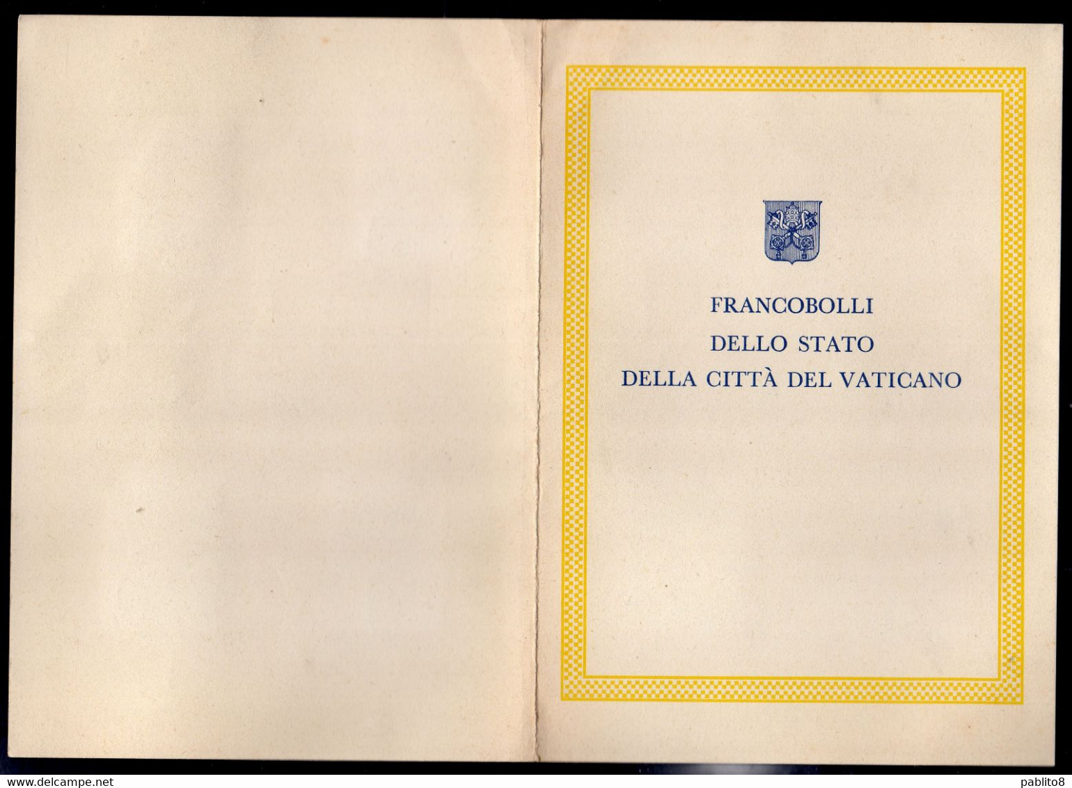 CITTÀ DEL VATICANO VATIKAN VATICAN 1961 S.PATRIZIO ST PATRICK SERIE COMPLETA COMPLETE SET LIBRETTO USATO BOOKLET USED - Libretti