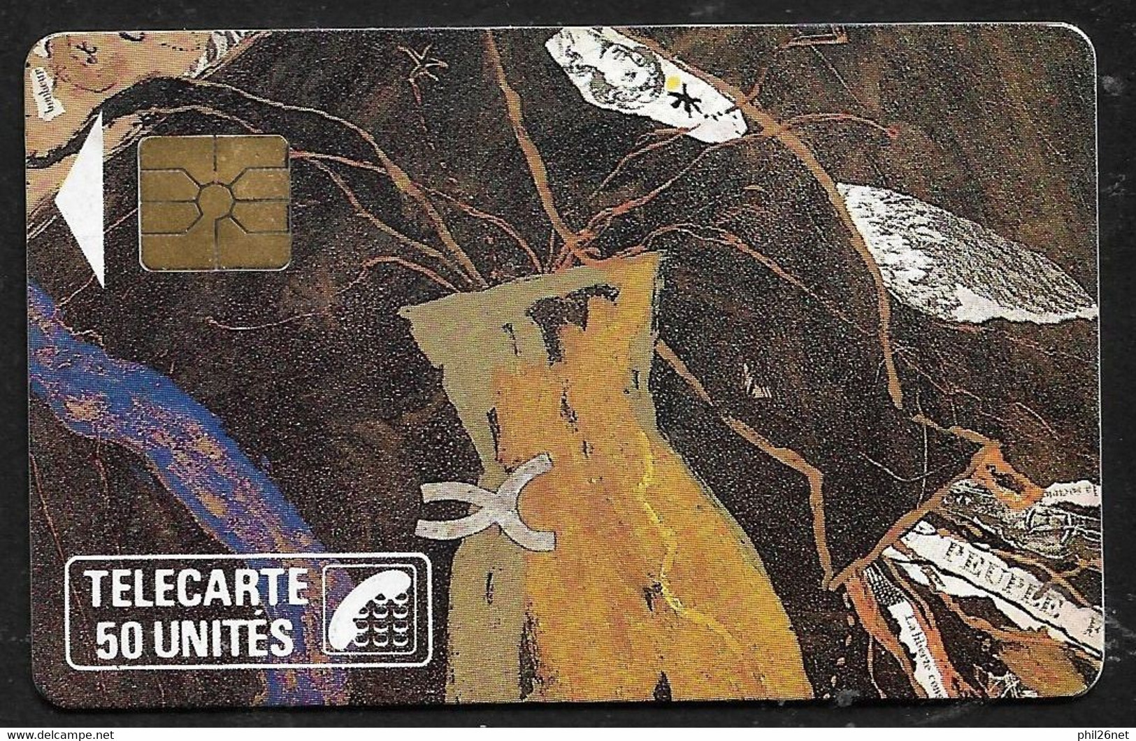 Télécarte F85E Suite De Droits De L'homme MACIF Août 1989 La N°256E   50U   Tirage  5000 Ex.  TB Voir Scans - 1989