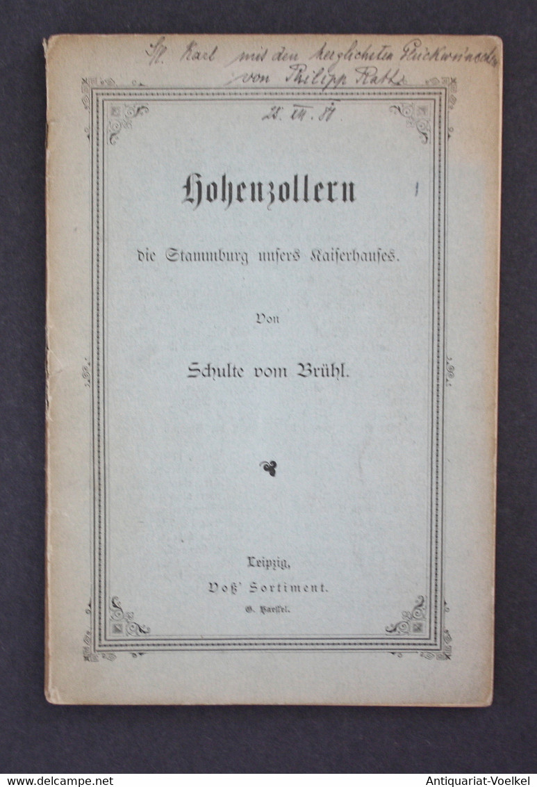 Hohenzollern. Die Stammburg Unsers Kaiserhauses. Deutsche Schlösser Und Burgen. - Maps Of The World