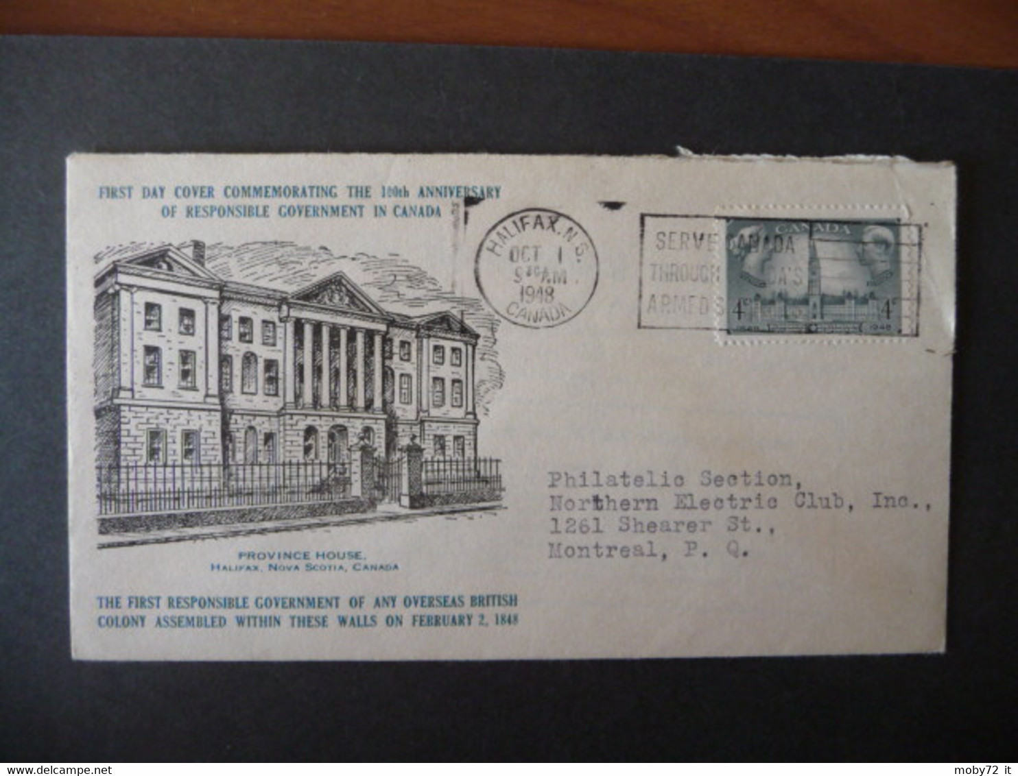 Canada - 1948 - Centenary Responsible Government - FDC - Mi N. 247 - ....-1951