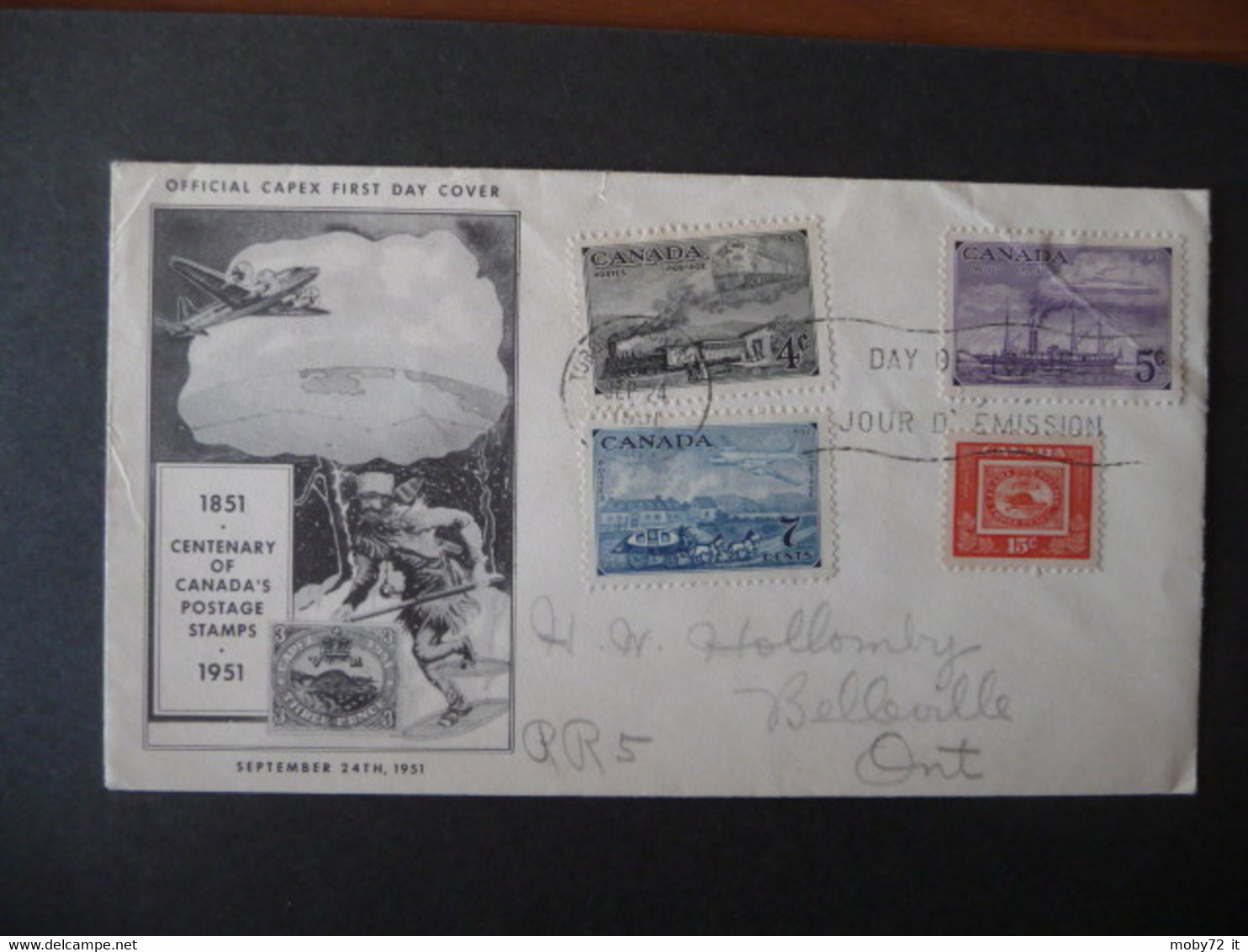 Canada - 1951 - Centenary Postage Stamps - FDC - Mi N. 266/69 - ....-1951