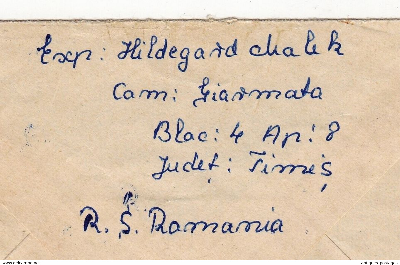 Lettre Recommandée Giarmata Roumanie Romania Wuppertal Deutschland - Briefe U. Dokumente