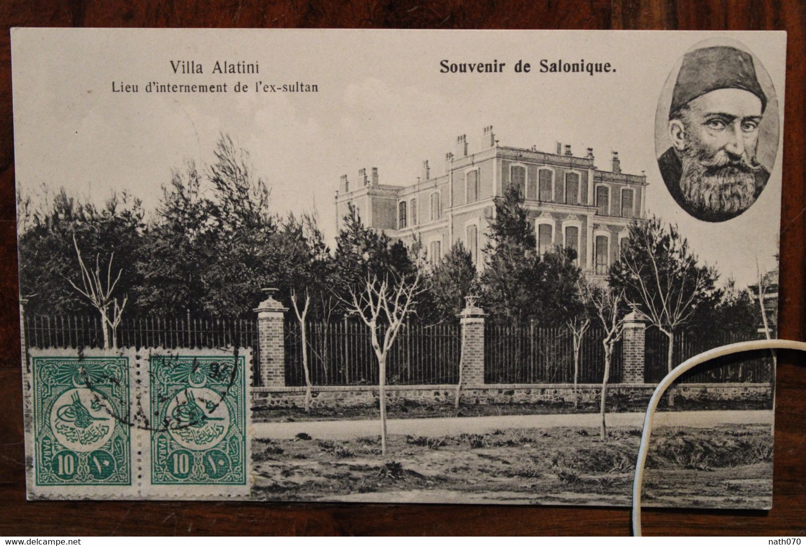 1910 CPA Ak Villa Alatini Sultan Turkey Türkei LEVANT Empire Ottoman Salonique Grèce KUK Kriegsmarine Erzherzog Austria - Brieven En Documenten