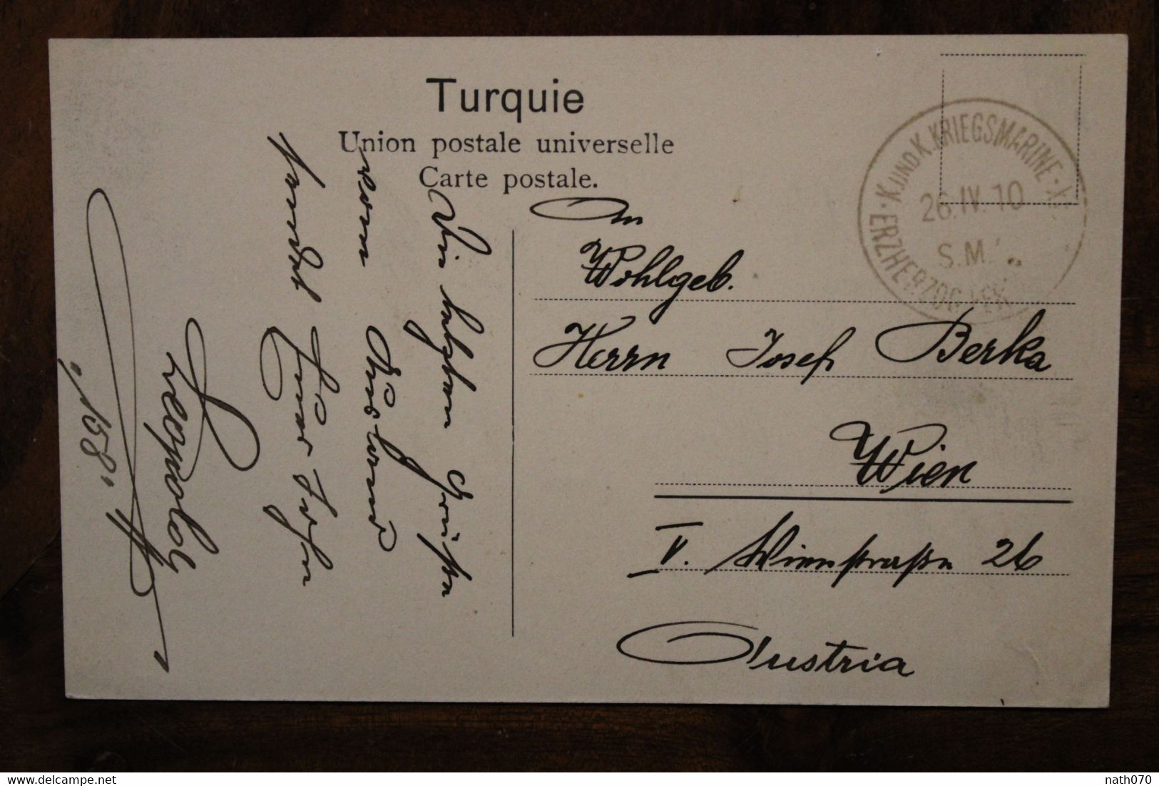 1910 CPA Ak Villa Alatini Sultan Turkey Türkei LEVANT Empire Ottoman Salonique Grèce KUK Kriegsmarine Erzherzog Austria - Cartas & Documentos