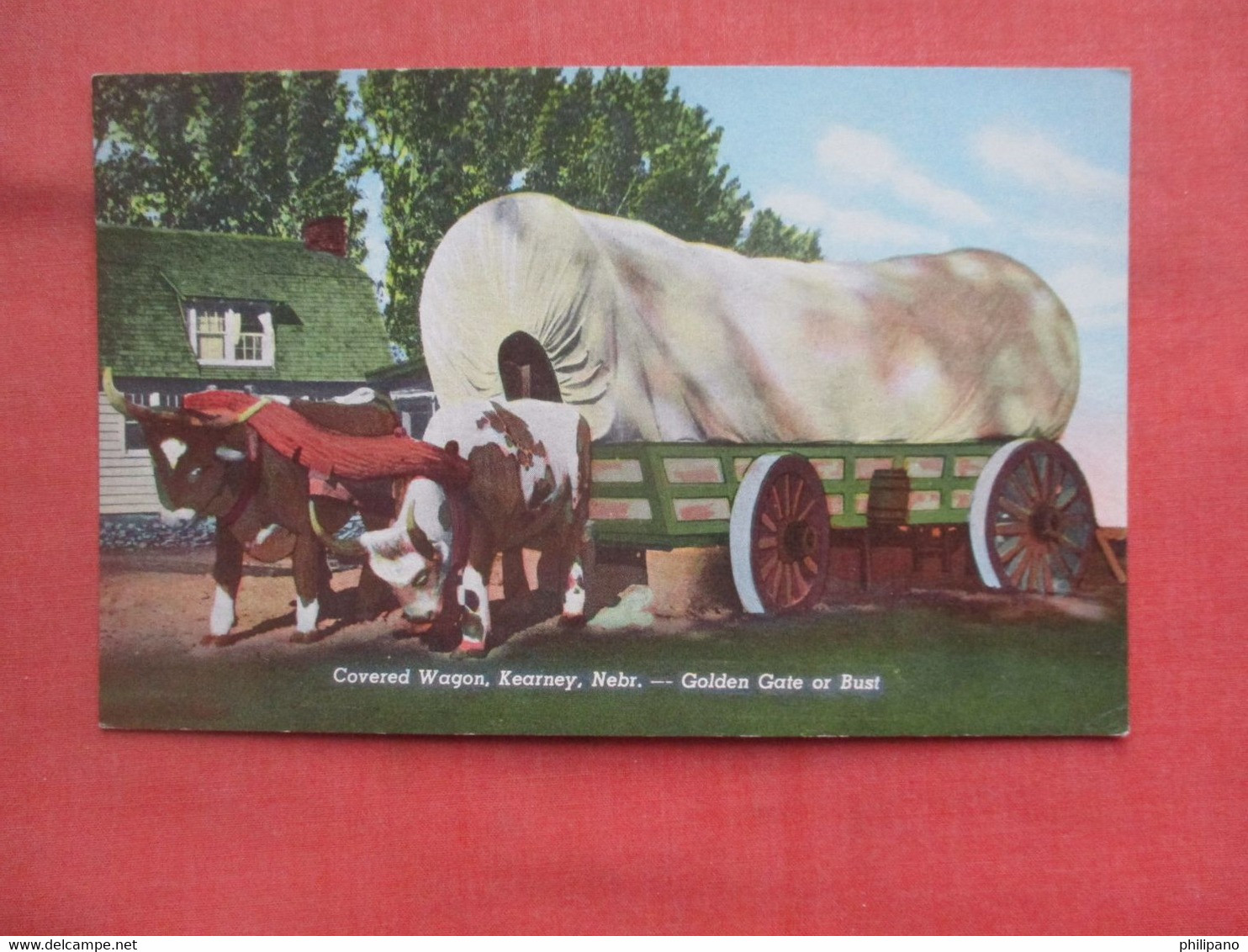 Covered Wagon.  Kearney  Nebraska > Kearney    Ref 5375 - Kearney