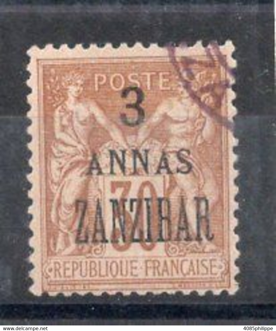 ZANZIBAR  Timbre Poste N°25 Oblitéré TB Cote : 14,00€ - Used Stamps