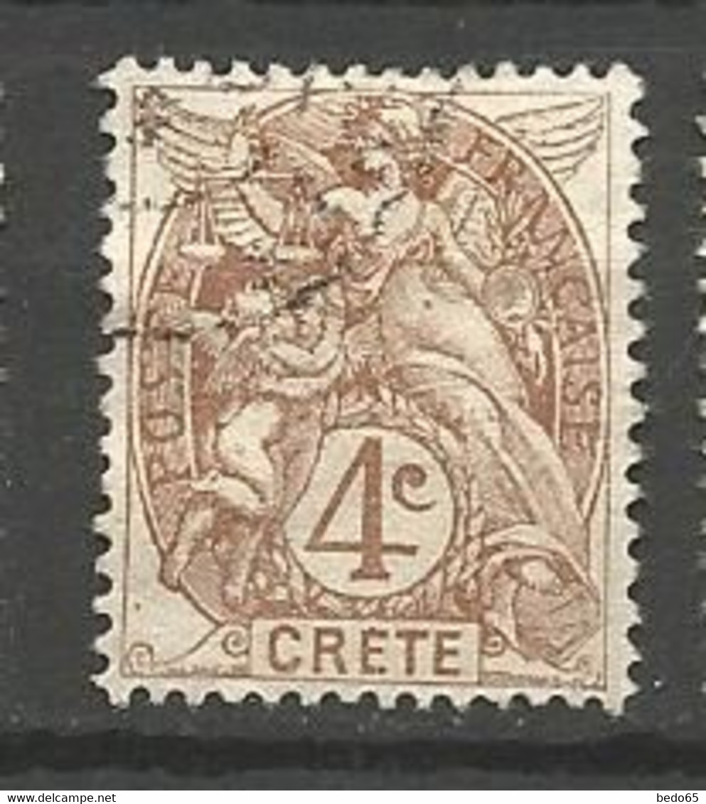 CRETE N° 4 OBL - Usati