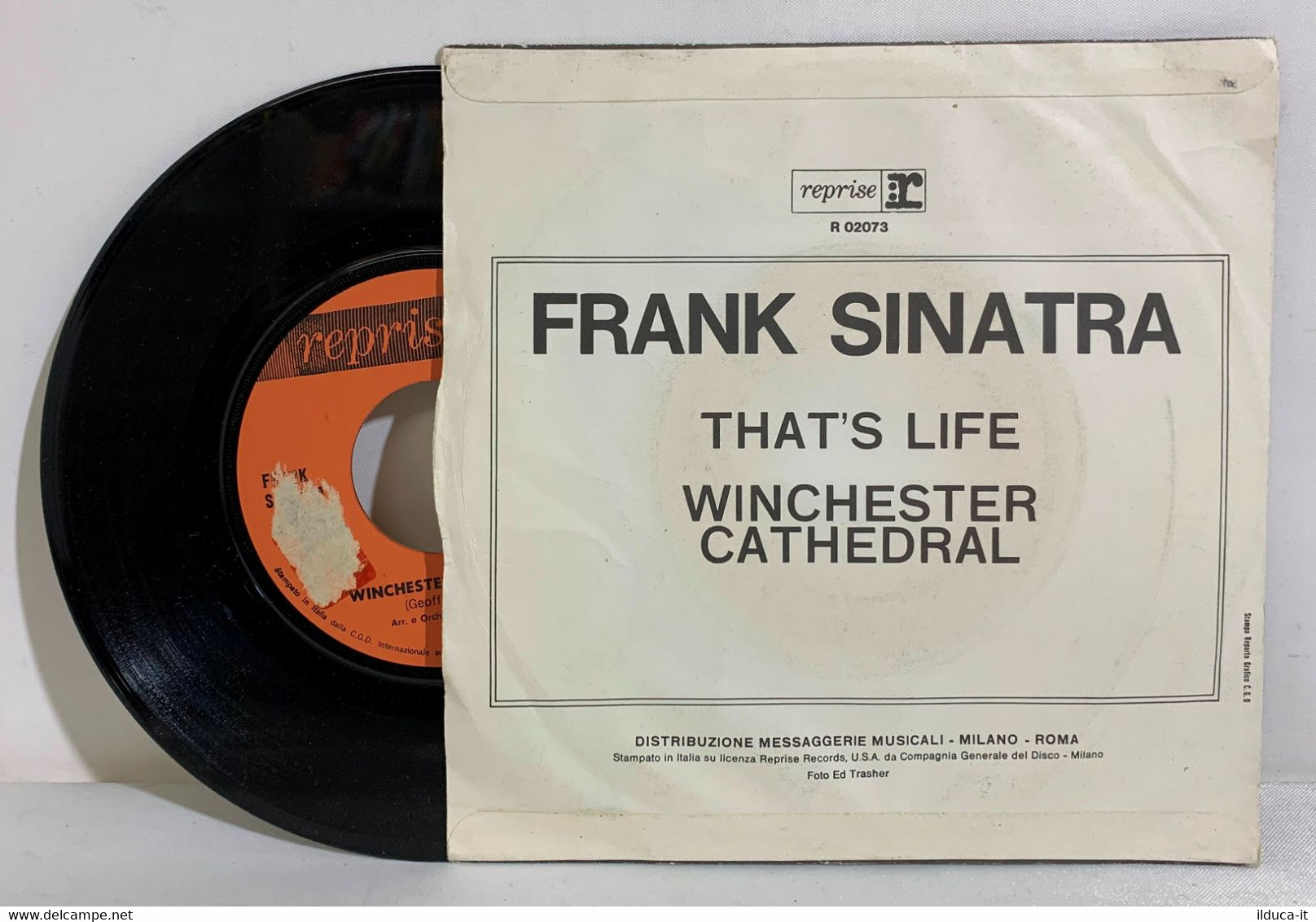 I102448 45 Giri 7" - Frank Sinatra - That's Life / Winchester Cathedral - 1967 - Soul - R&B