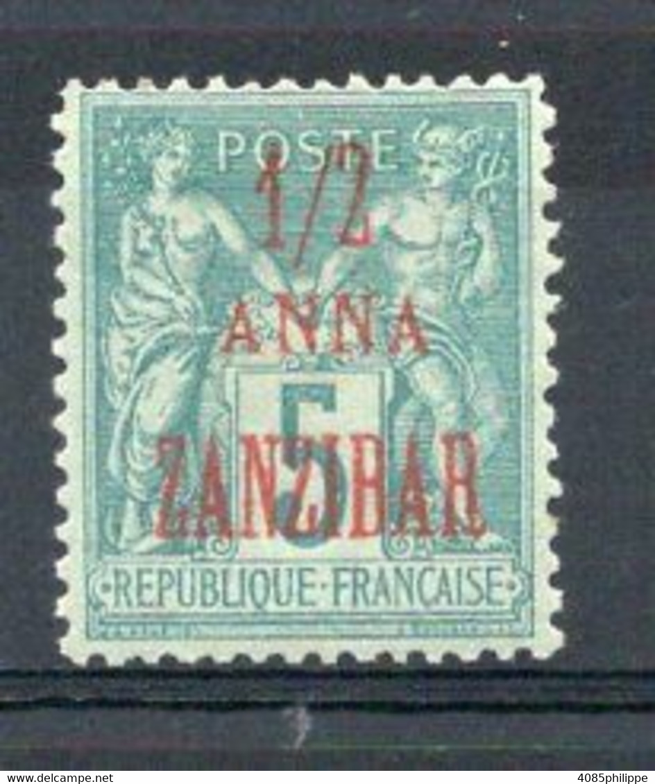 ZANZIBAR  Timbre Poste N°17a* Neuf Charnière TB Cote : 20,00€ - Unused Stamps