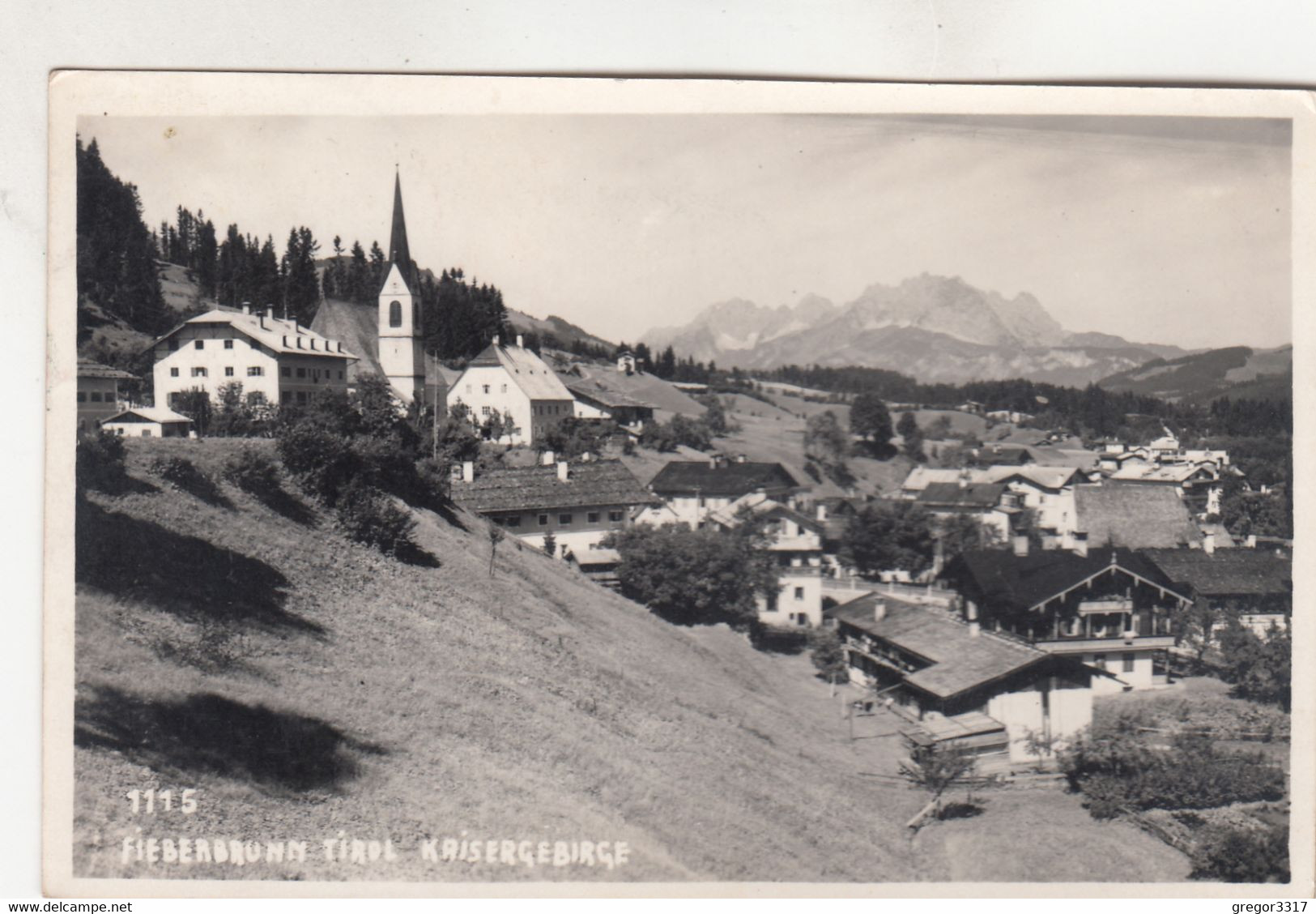 A5384) FIEBERBRUNN - Tirol - KIRCHE Häuser - Kaisergebirge TOP VARIANTE - Fieberbrunn