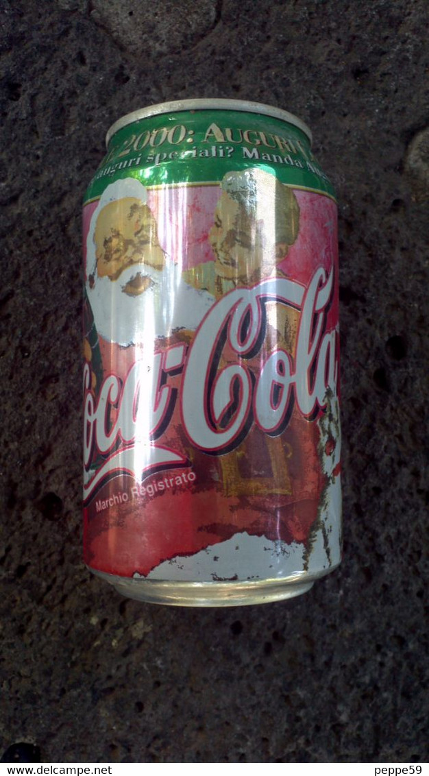 Lattina Italia - Coca Cola 2000 Auguri Di Natale - 33 Cl. -  Vuota - Dosen