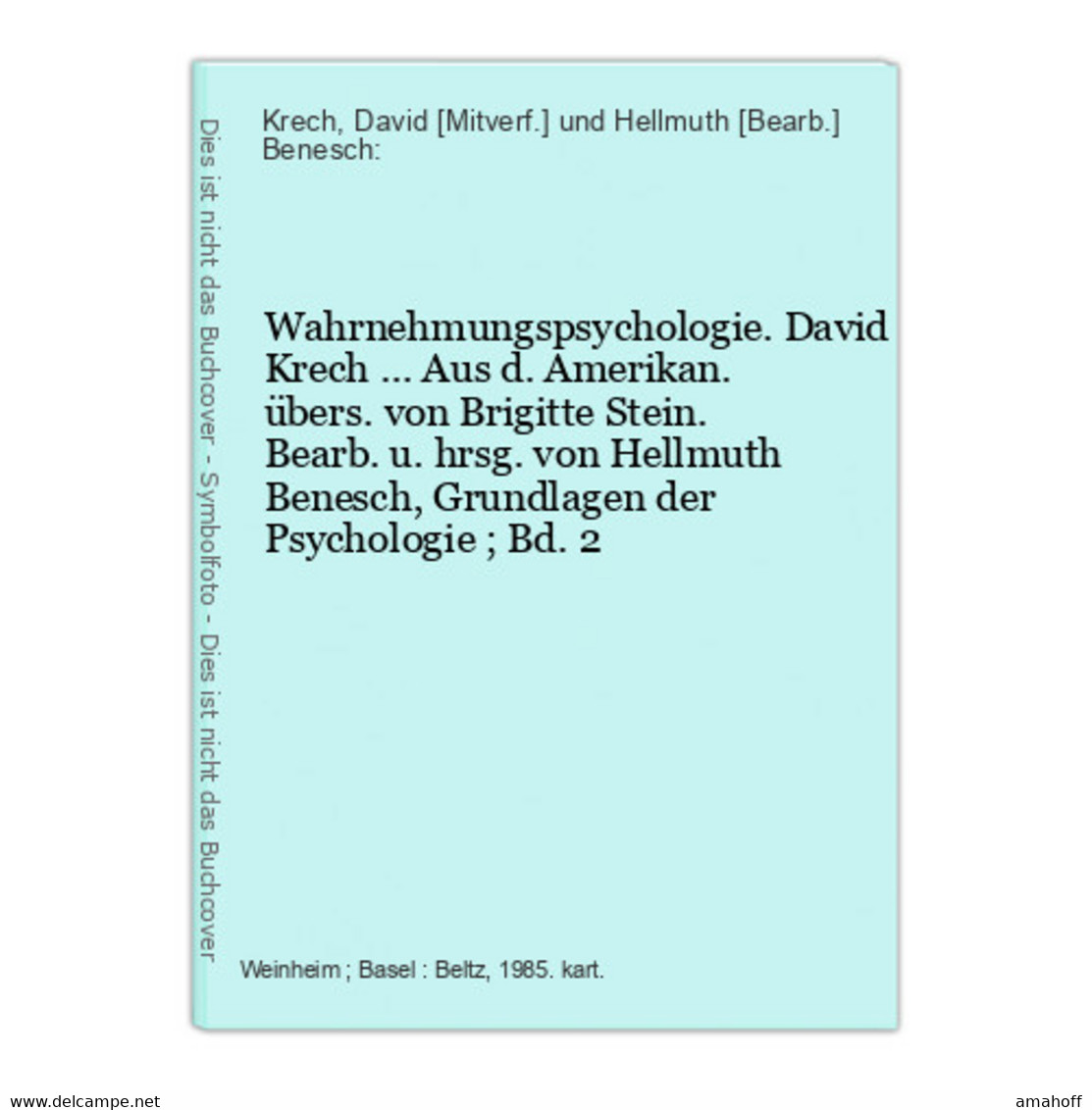 Wahrnehmungspsychologie. - Psychology