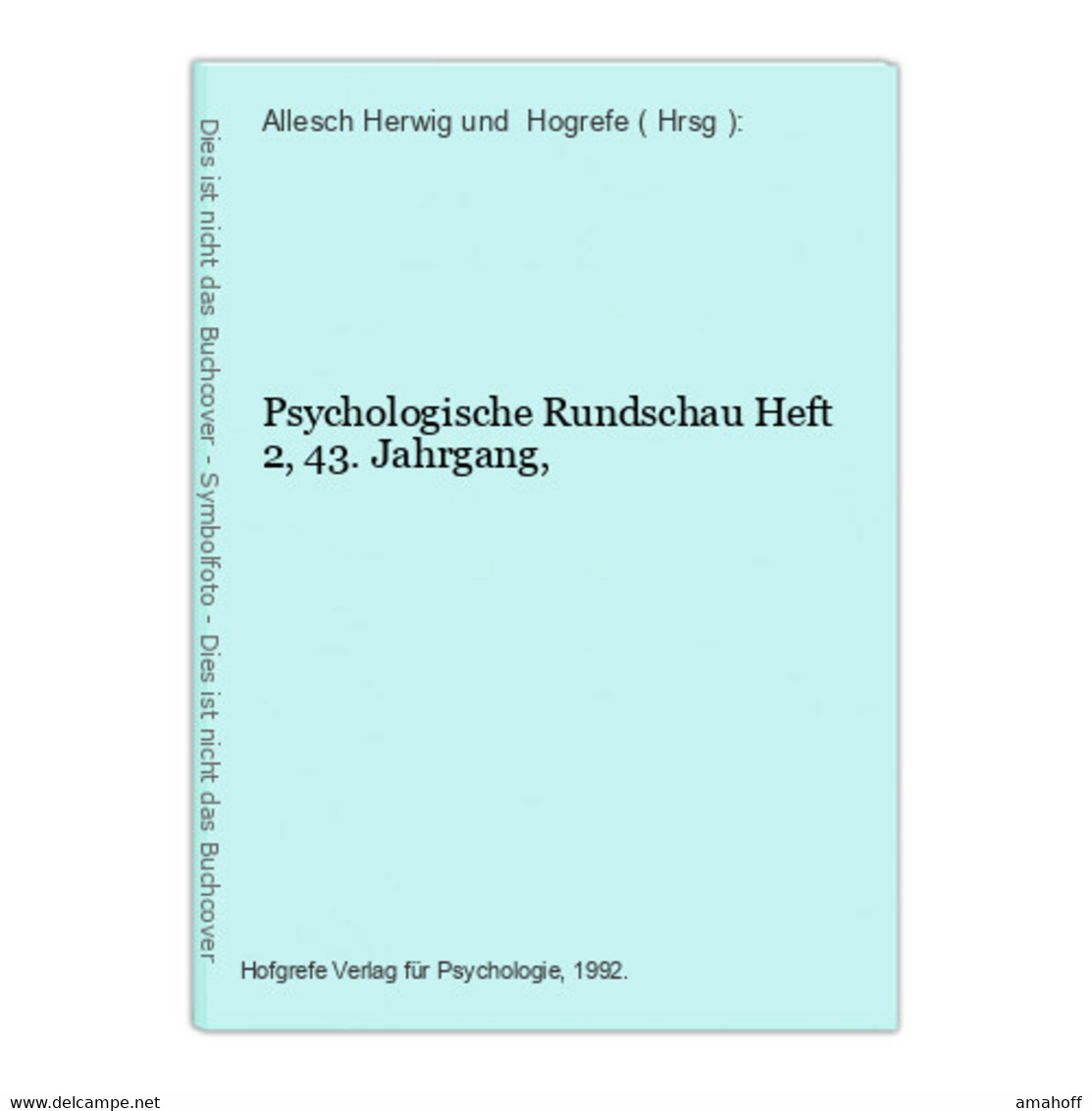 Psychologische Rundschau - Psychologie