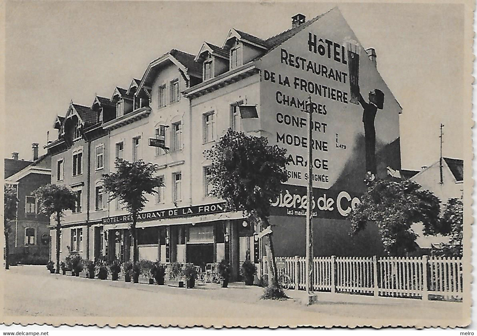 CPSM - (68) - SAINT LOUIS / HOTEL RESTAURANT DE LA FRONTIERE  - FRIESS-SCHMITT - Saint Louis