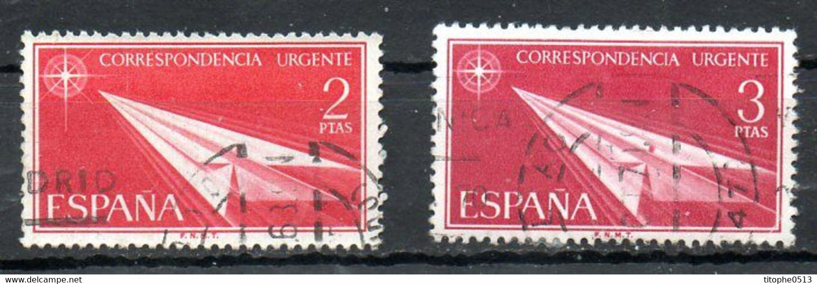 ESPAGNE. Exprès N°31-2 De 1956-66 Oblitérés. Flèche De Papier. - Special Delivery