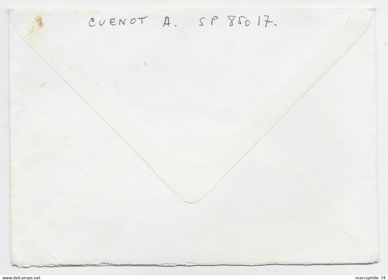 AFARS ISSAS LETTRE COVER 30FR SOLO SEUL LETTRE AVION DJIBOUTI 4.6.1973 + VERSO MENTION SP 85017 - Brieven En Documenten