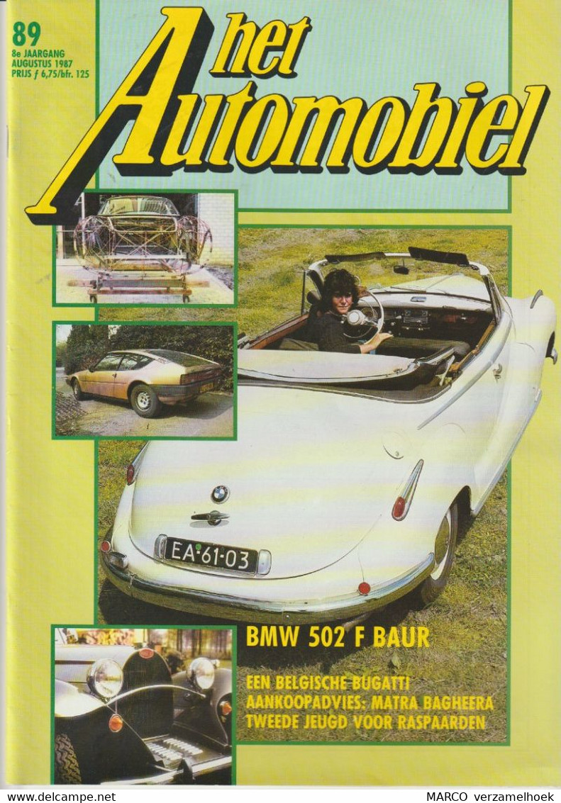 Het AUTOMOBIEL 89 1987: BMW-bugatti-matra-gaylord - Auto/Motorrad