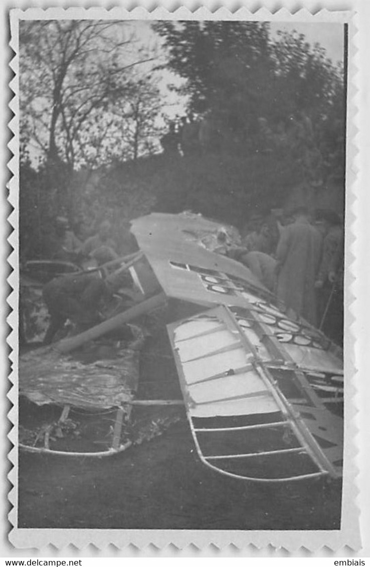 90 BELFORT Sud Faubourg Montbéliard -Carte Photo De L'Avion Boche Descendu Par L'Aviateur Louis DELRIEU 18 Octobre 1917 - Unfälle