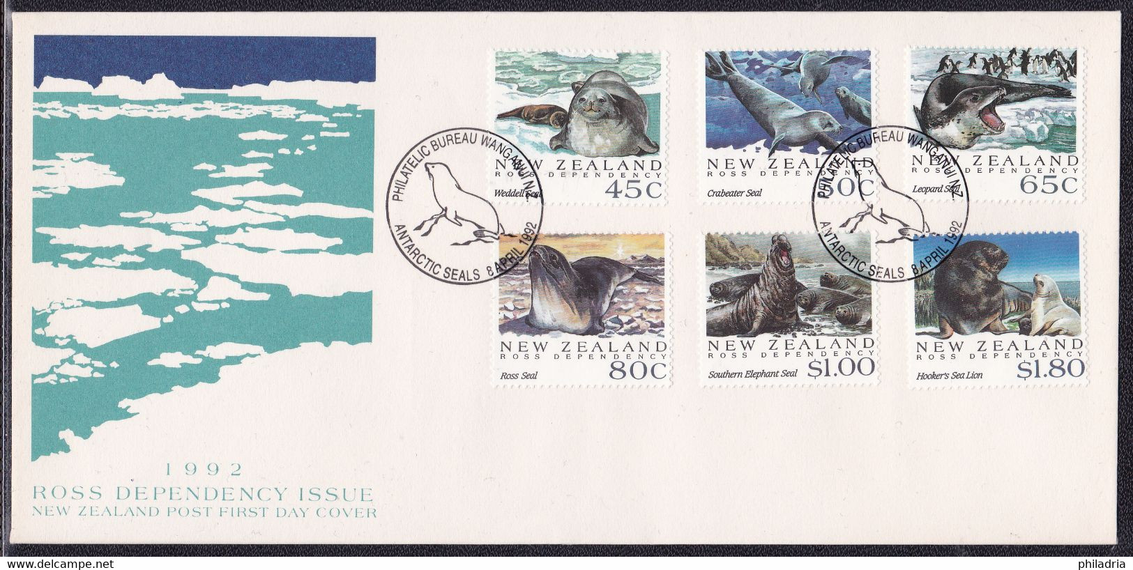 Ross Dependency, 1992, Seals, Set On FDC - Covers & Documents