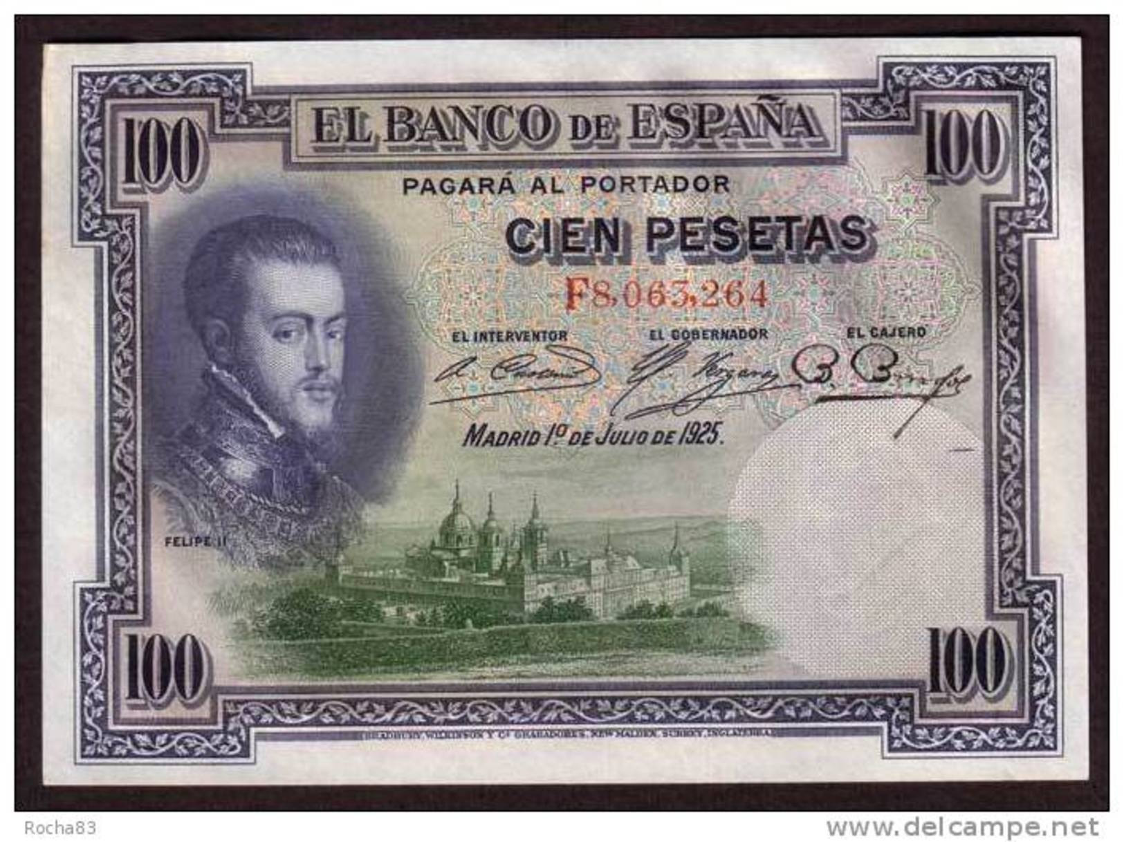 ESPAGNE - 100 Pesetas  Du 01 07 1925 - Pick 69c - UNC - 100 Pesetas