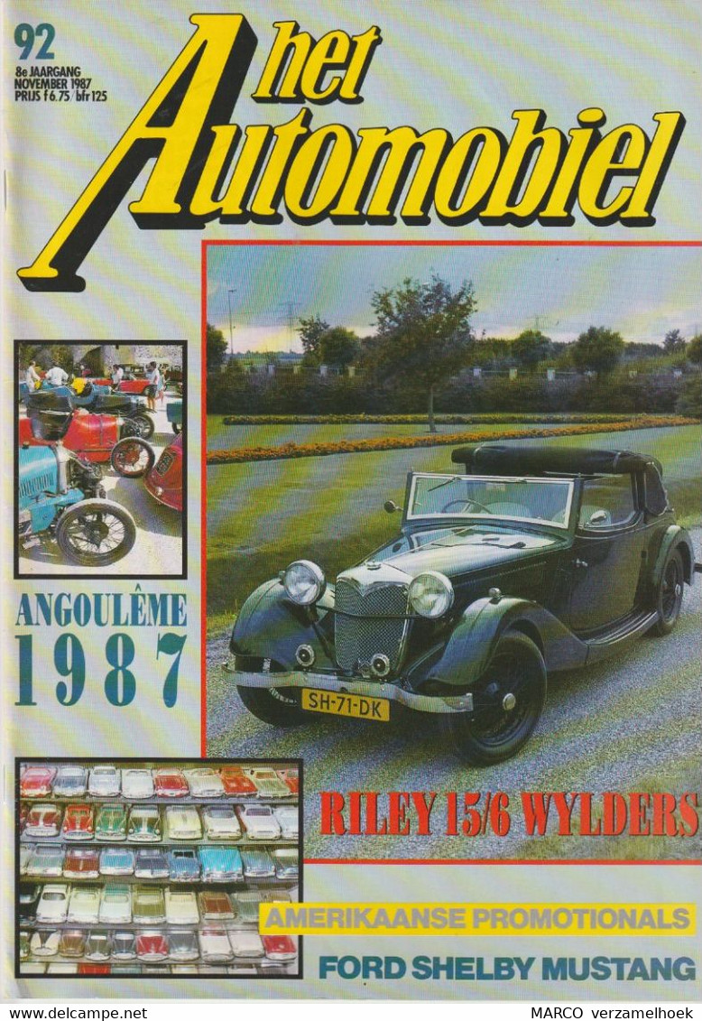 Het AUTOMOBIEL 92 1987: DAF-ford-riley-angoulême-shelby-alfa Romeo - Auto/Motorrad