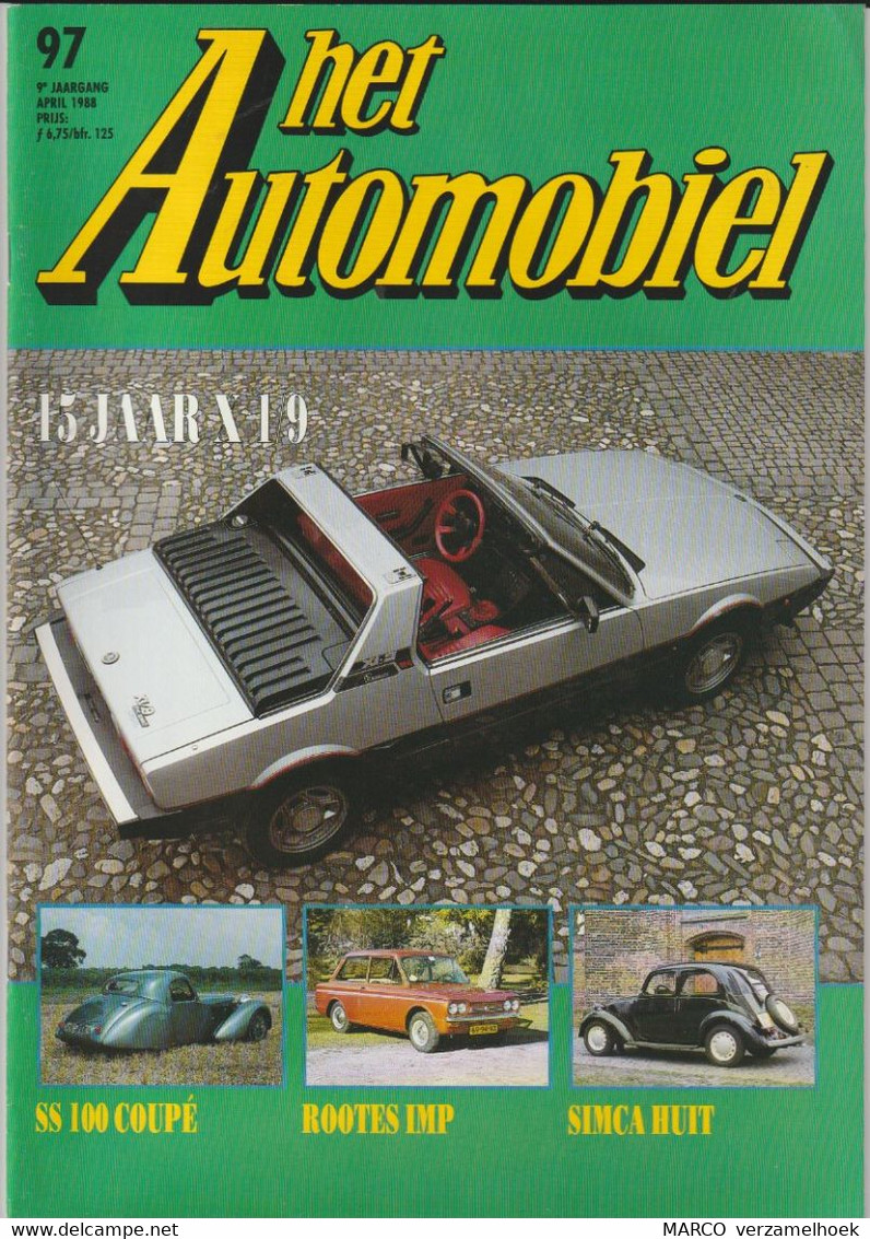 Het AUTOMOBIEL 97 1988: Fiat-simca-borgward-shelby - Auto/moto