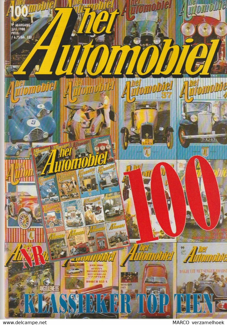 Het AUTOMOBIEL 100 1988: Alfa Romeo-austin Healey-morgan-hispano Suiza-MG-cisitalia-porsche - Auto/moto