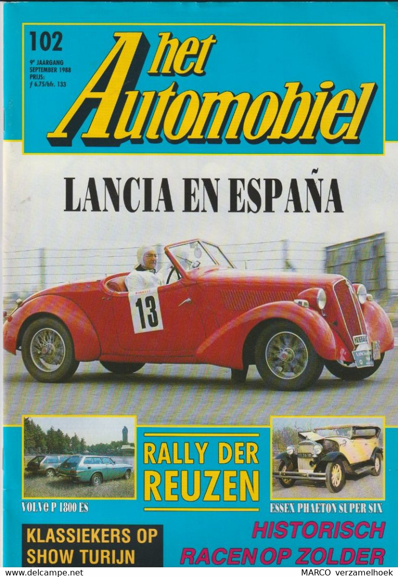 Het AUTOMOBIEL 102 1988: Lancia-circuit Zolder-essex-volvo - Auto/moto