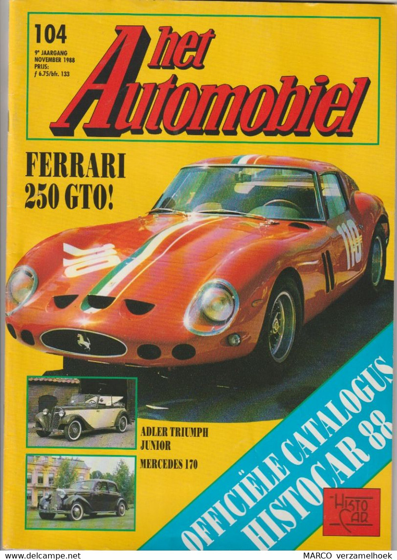 Het AUTOMOBIEL 104 1988: Ferrari-truimph-mercedes-bugatti-lotus - Auto/moto