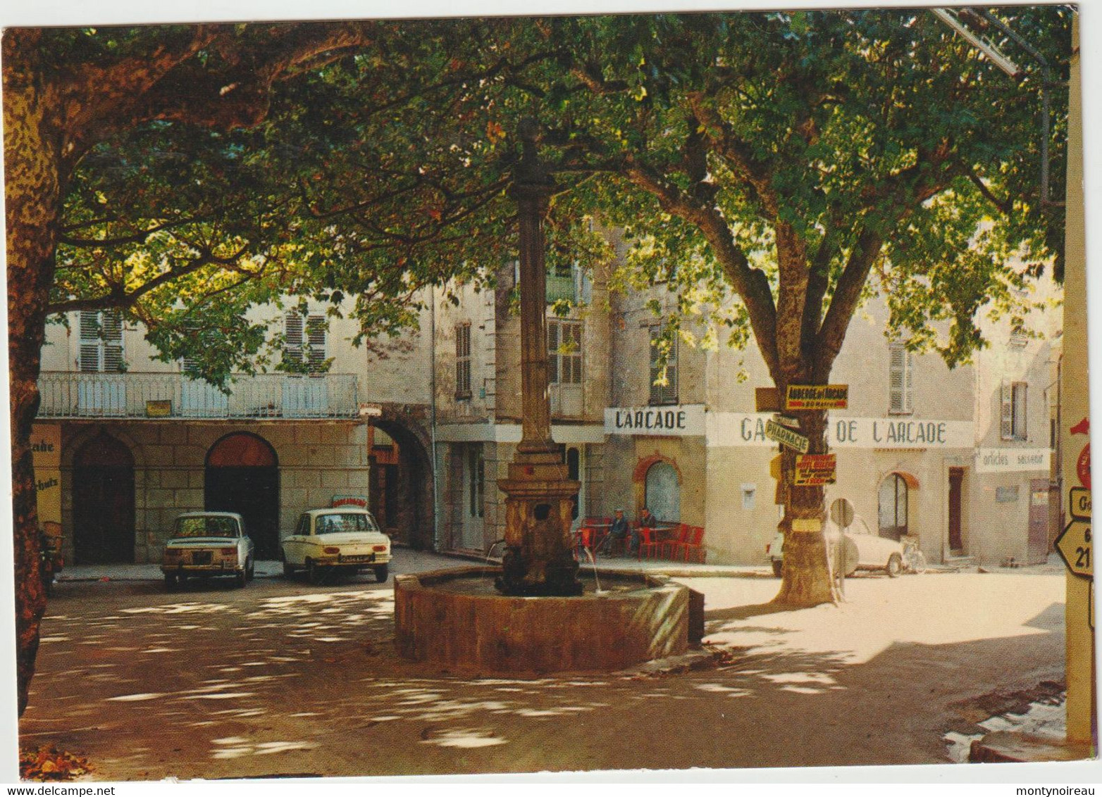 Dav :  Var :  BARGEMON : Place   Chauvier , Voitures Peugeot , L'arcade - Bargemon