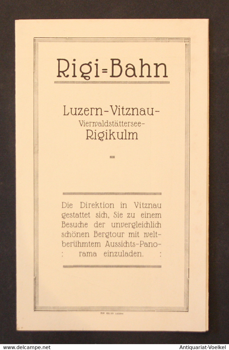 Rigi-Bahn. Luzern - Vitznau - Vierwaldstättersee - Rigikulm - Maps Of The World
