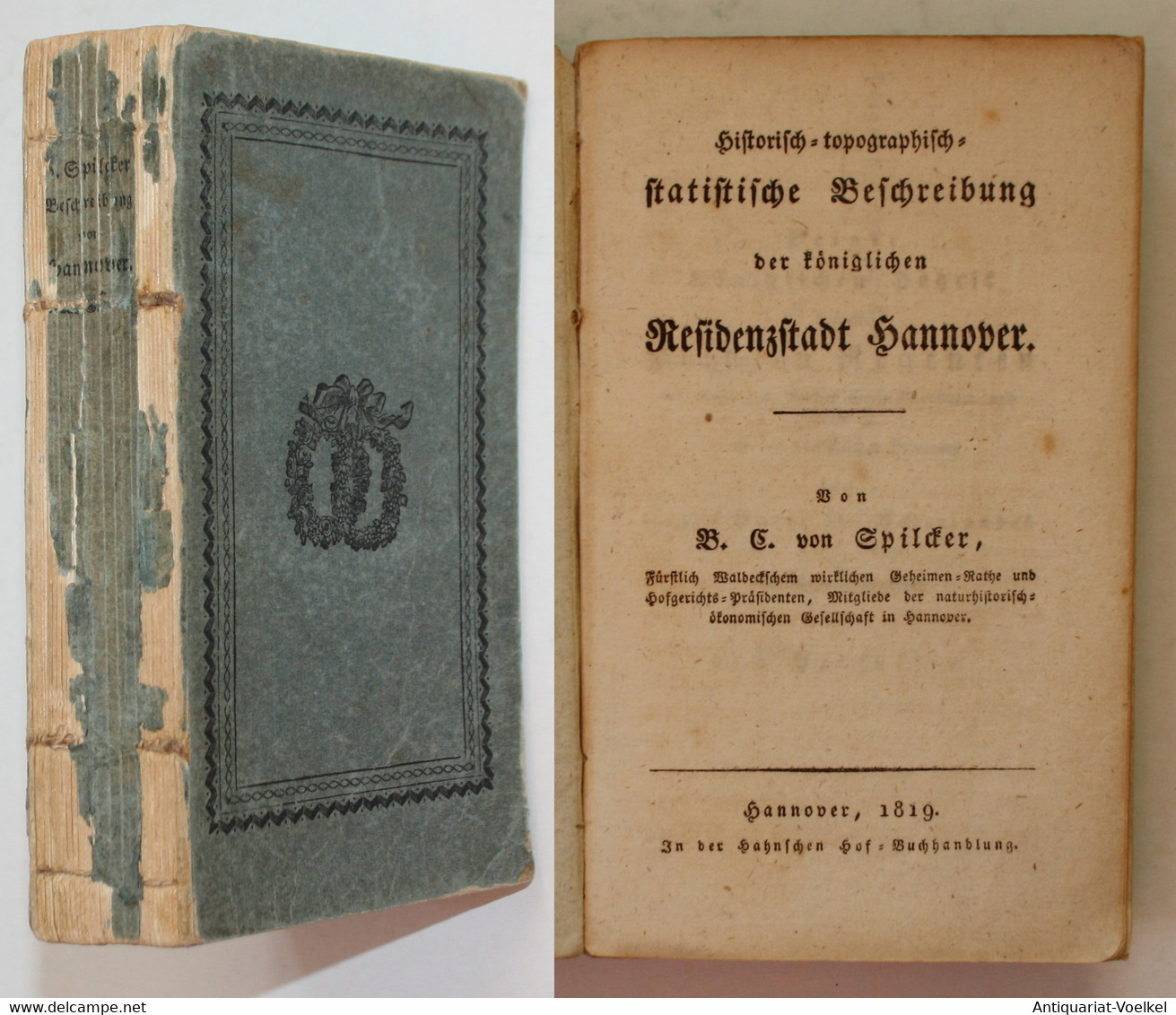 Historisch-topographisch-statistische Beschreibung Der Königlichen Residenzstadt Hannover. - Landkarten